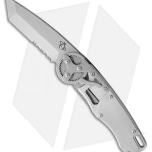 Mantis Gearhead Liner Lock Knife Stainless Steel (3.4" Satin Tanto Serrated)