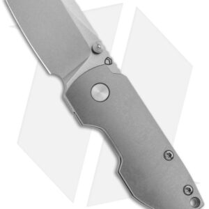 Matsey Striga Frame Lock Knife Stonewashed Titanium (2" SW)