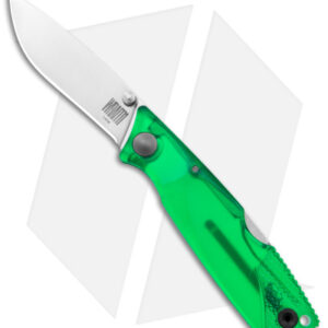 Ontario Wraith Ice Series Terrain Lockback Knife Green Polymer (2.6" Satin)