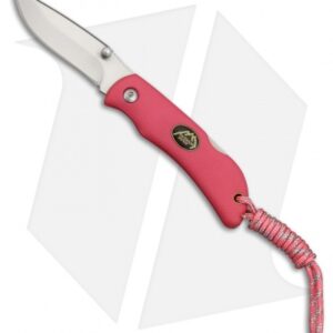 Outdoor Edge Mini-Babe Lockback Knife Pink TPR (2.2" Satin)