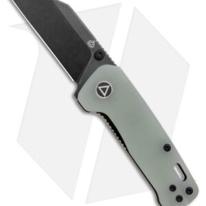 QSP Penguin Mini Liner Lock Knife Jade G-10 (2.25" Blackwashed)
