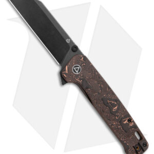 QSP Penguin Plus Frame Lock Knife Copper Foil Carbon Fiber/Titanium (3.38" BW)
