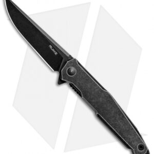RUIKE P108 Frame Lock Knife w/ Beta Plus Lock (3.5" Black Stonewash)