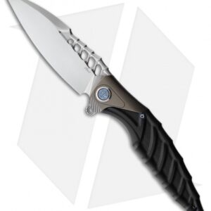 Rike Knife Thor7 Liner Lock Knife Integral Black Titanium/G-10 (3.5" 154CM)