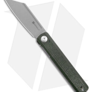 SENCUT Bronte Reverse Tanto Liner Lock Knife Green Micarta (3.38" SW) SA08B