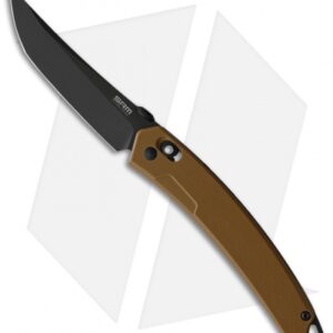 SRM Knives Ambi Lock Knife Tan G-10 (3.5" Black) 9211-GW