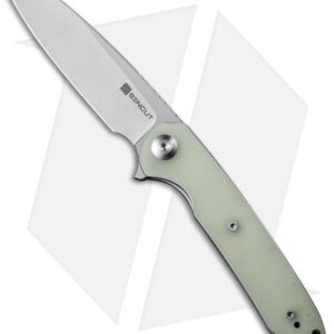 SENCUT Ferrum Forge Kyril Liner Lock Knife Jade G-10 (3.2" Stonewash) S22001-2