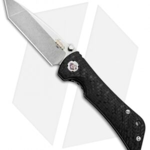 Southern Grind Spider Monkey Tanto Liner Lock Knife CF (3.25" Stonewash)