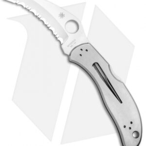 Spyderco Harpy Lockback Knife Stainless Steel (2.75" Satin Full Serr) C08S