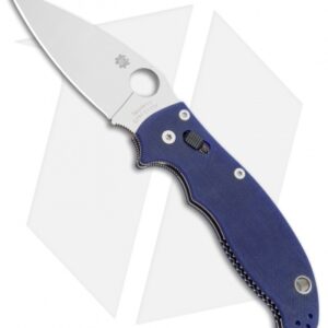 Spyderco Manix 2 Knife Dark Blue G-10 (3.37" CPM-S110V) C101GPDBL2