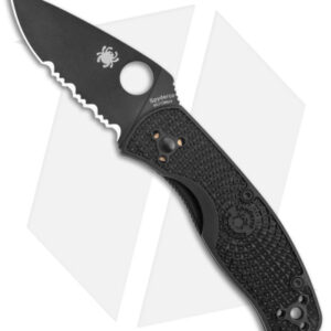 Spyderco Persistence Lightweight Liner Lock Black (2.75" Black Serr) C136PSBBK