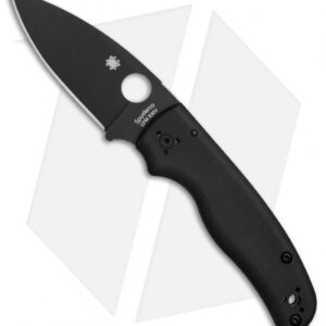 Spyderco Shaman Compression Lock Knife Black G-10 (3.6" Black) C229GPBK
