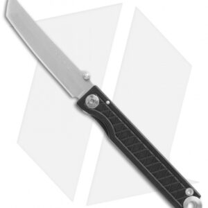 StatGear Pocket Samurai Liner Lock Keychain Knife Black Al (2.1" Satin)