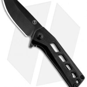 StatGear Slinger EDC Frame Lock Flipper Knife Black (2.1" Black)