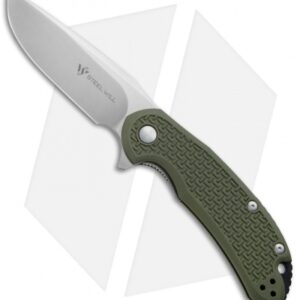Steel Will Knives Cutjack Flipper Knife OD Green FRN (3.5" Satin) C22-1OD