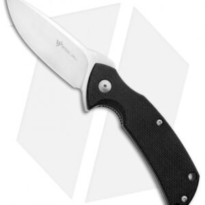 Steel Will Plague Doctor Mini Liner Lock Knife Black G-10 (3.4" Satin) F16M-01