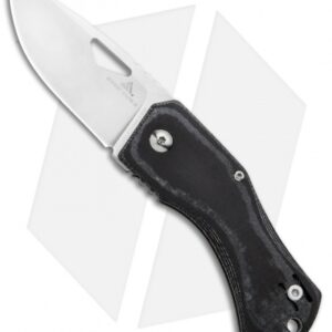 Summit Knife Co. Half Dome Frame Lock Knife Black Micarta (2.4" Stonewash)