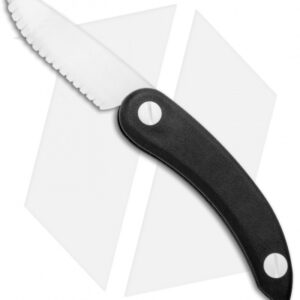 Svord Zero Metal Peasant Knife Friction Folder Black (3.125" Polymer)