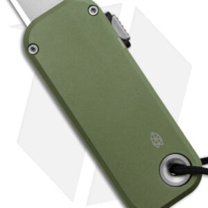 The James Brand The Palmer Utility Knife OD Green Aluminum (0.56" Satin)