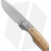 Vero Engineering Mini Synapse Frame Lock Knife Titanium Brass (3" Hand Satin)
