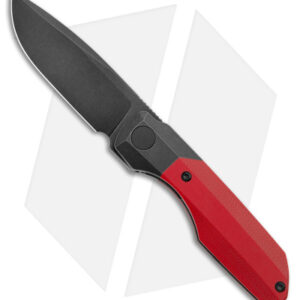 Vero Engineering Mini Synapse Frame Lock Knife Ti Red G-10 (3" Black Stonewash)