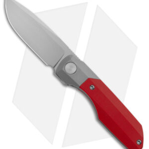 Vero Engineering Mini Synapse Frame Lock Knife Titanium Red G-10 (3" Hand Satin)