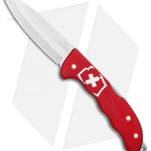 Victorinox Hunter Pro Alox Lockback Knife Red Aluminum (3.8") 0.9415.20