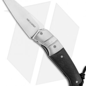 Viper Knives Novis Front Flipper Knife Carbon Fiber/Ti Bolster (3" Satin)