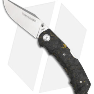 Viper Knives Turn Lockback Knife Yellow Carbon Fiber (3" Satin) V5988FCY