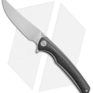WE Knife Co. 704CF-E Liner Lock Knife Carbon Fiber/Gray Ti (3.6" Hand Rubbed)