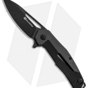 Willumsen Copenhagen Chibs Frame Lock Flipper Knife Black Ti/CF (3.5" Black)
