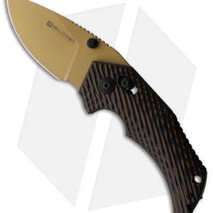 Willumsen Copenhagen Red E Bar Lock Knife Brown G-10 (2.7" Tan)