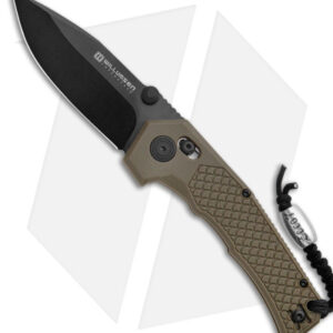 Willumsen Copenhagen Zero7 Cross Bar Knife OD Green GFN (3.5" Black)