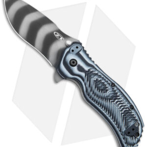 Zero Tolerance 0350 Assisted Open Knife Blue/Black G-10 (3.25" Tiger Stripe)