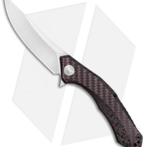 Zero Tolerance Sinkevich 0462 Flipper Knife Red Carbon Fiber (3.7" Satin) ZT