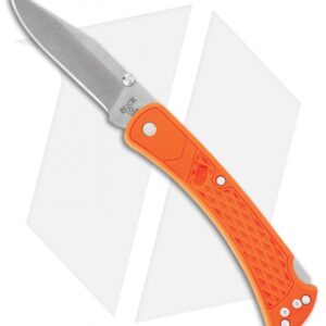 Buck 110 Slim Select Lockback Knife Blaze Orange (3.625" Satin) 0110ORS2