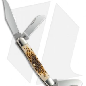 Case Large Stockman Knife 3.875" Amber Bone (6347 SS) 00128