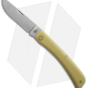 Case Sodbuster Knife 4.625" Yellow Synthetic (3138 CV) 038