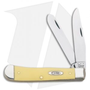 Case Trapper Knife 4.125" Yellow Delrin (3254 CV) 0161