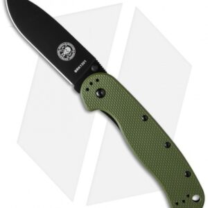 BRK Jeff Randall Avispa Frame Lock Knife OD Green (3.5" Black)