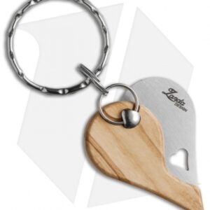 LionSteel LionBeat Folding Keychain Knife Olivewood (1.125" Satin)