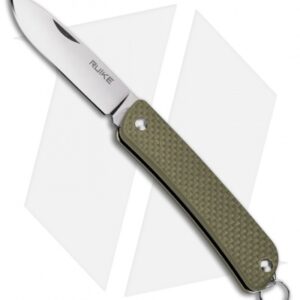 RUIKE S11 Criterion Collection Compact Slip Joint Knife Green G-10 (2" Satin)