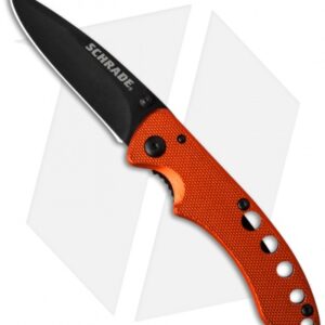 Schrade Liner Lock Knife Orange (2.5" Black) SCH107ALOR