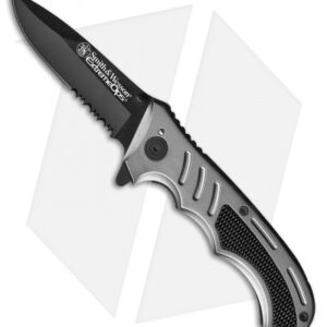 Smith & Wesson Extreme OPS Hellfire Liner Lock Knife Aluminum (3.25" Black)