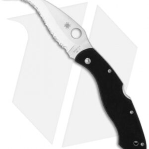 Spyderco Civilian G-10 Karambit Folding Knife (4.125" Satin Serr) C12GS