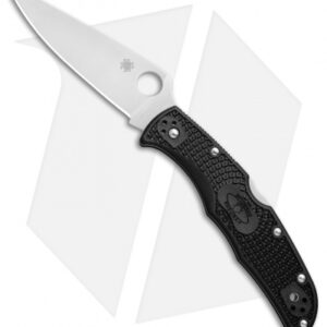 Spyderco Endura 4 Knife Flat Ground Black FRN (3.75" Satin) C10FPBK